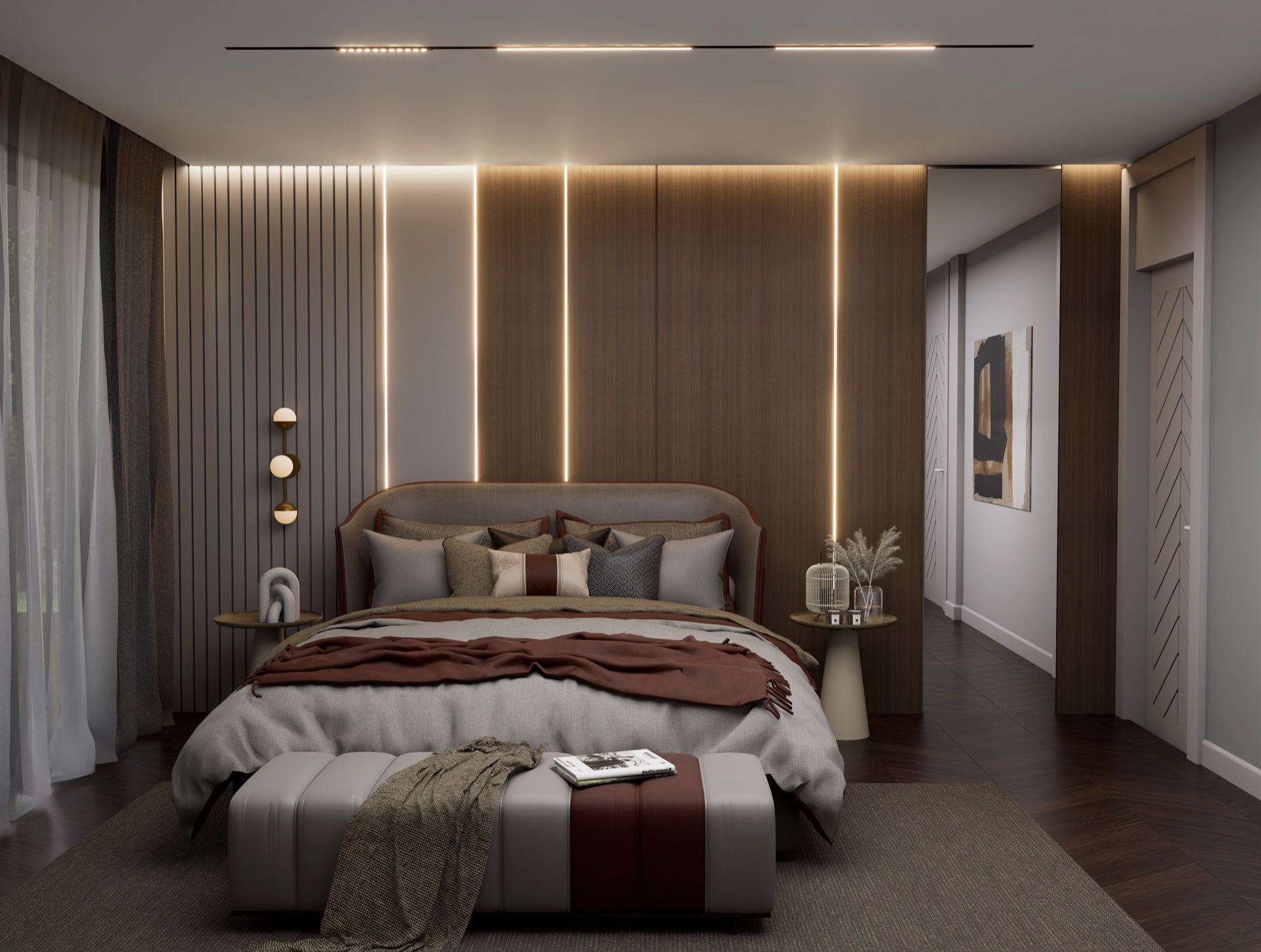 Yatak odası detay görünüm